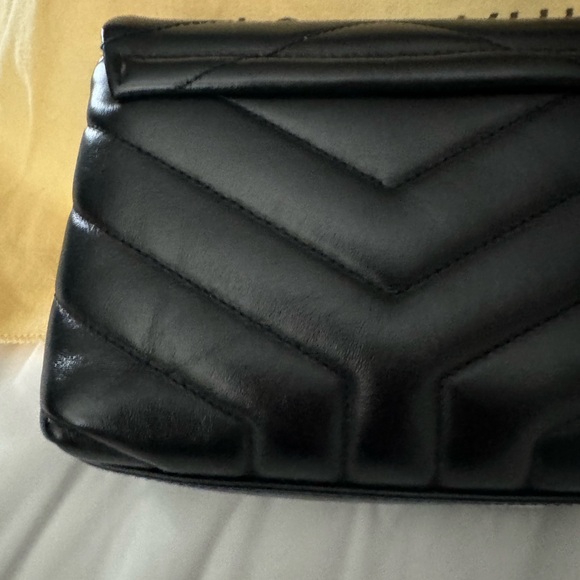 YSL toy Lou Lou quilted in black with gold hardware. - Picture 7 of 15